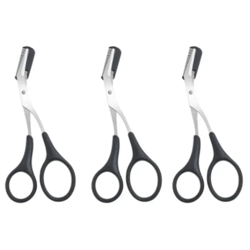 Eyebrow Scissors with Comb – Stainless Steel Precision Trimmer
