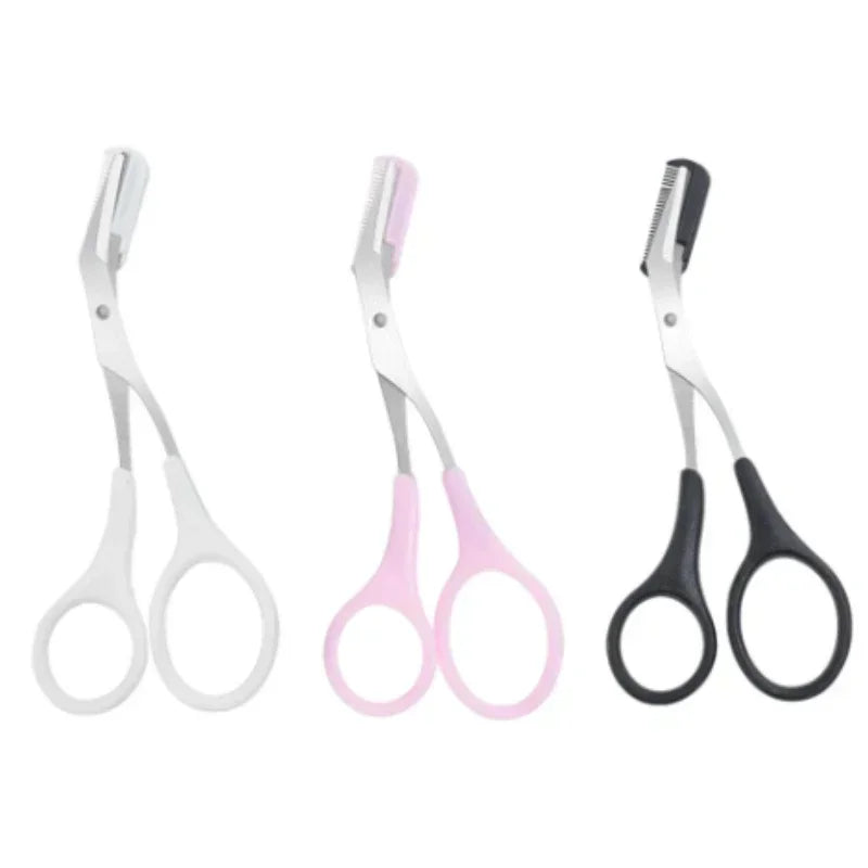 Eyebrow Scissors with Comb – Stainless Steel Precision Trimmer