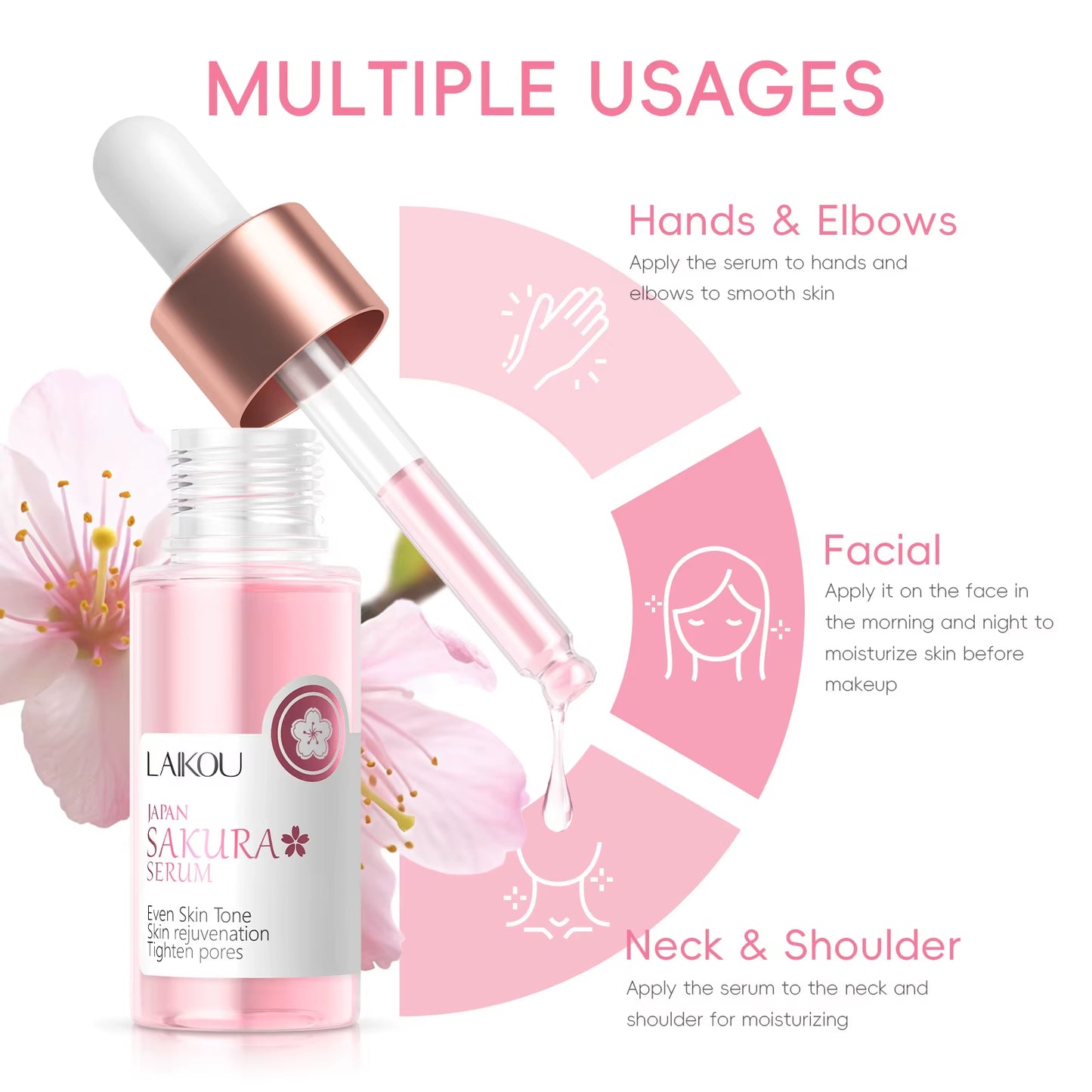 Cherry Blossom Facial Essence – Hydrating & Firming Sakura Moisturiser