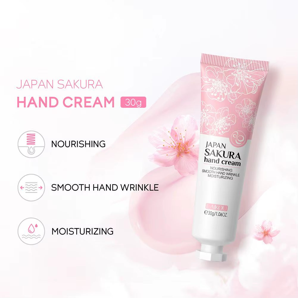 Collagen Sakura Hand Cream – Deep Moisturising & Repair for Dry, Cracked Hands