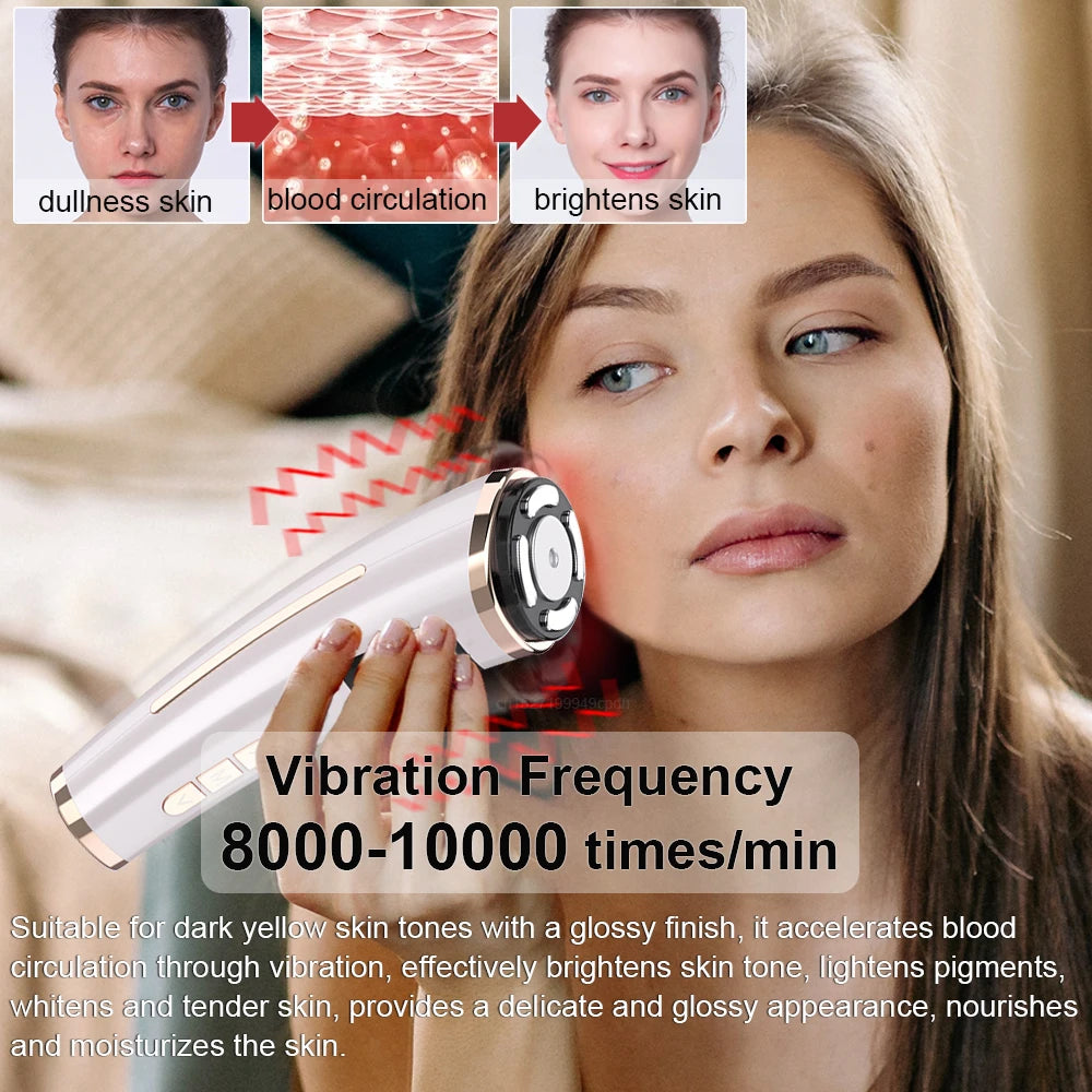 Mini HIFU Face Lifting Device – EMS Microcurrent Facial Massager for Skin Tightening & Anti-Aging