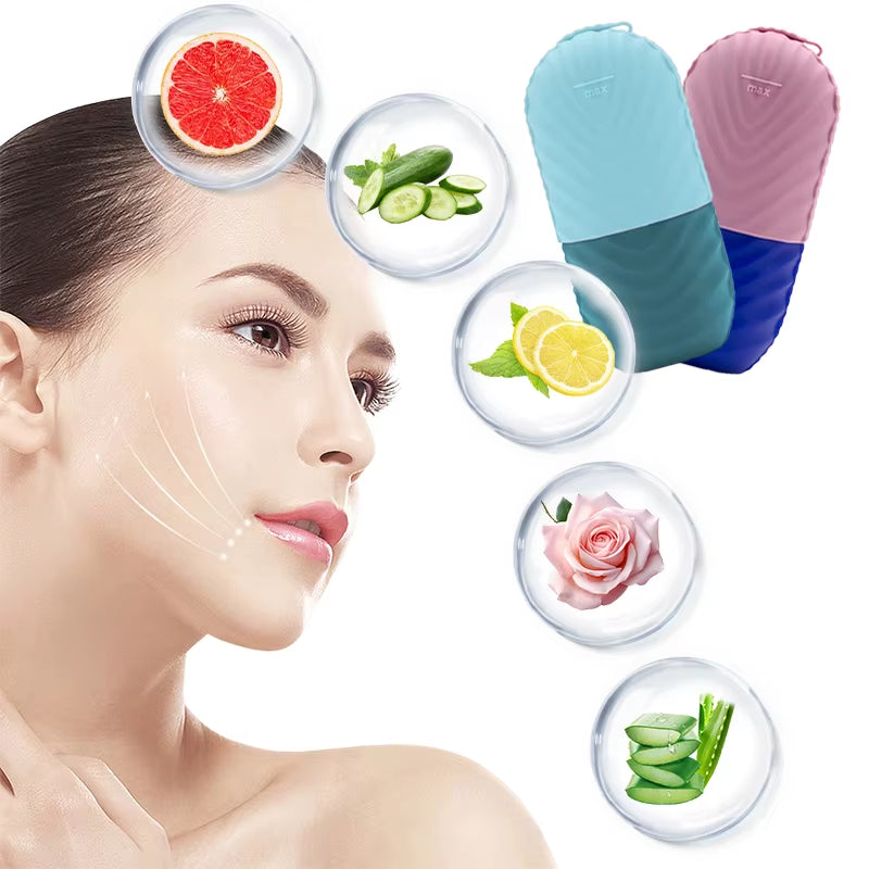 Silicone Ice Facial Roller – Reusable Skin Care Tool