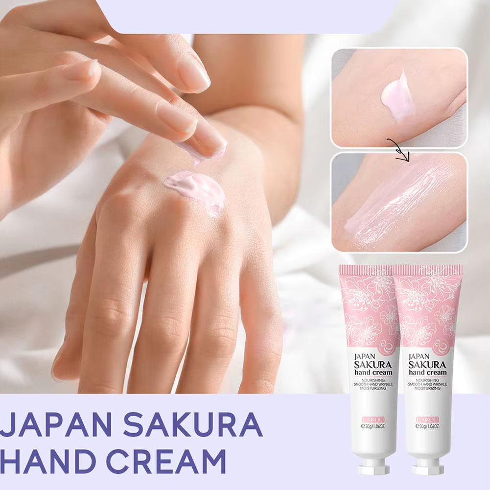 Collagen Sakura Hand Cream – Deep Moisturising & Repair for Dry, Cracked Hands