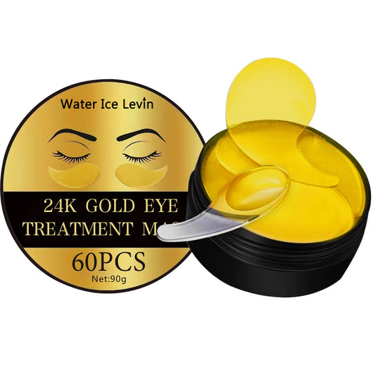 24K Gold Collagen Eye Mask – Anti-Dark Circles & Puffiness, Moisturising Anti-Wrinkle Patches