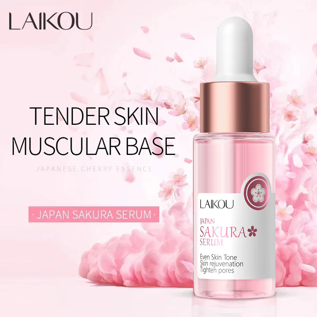 Cherry Blossom Facial Essence – Hydrating & Firming Sakura Moisturiser