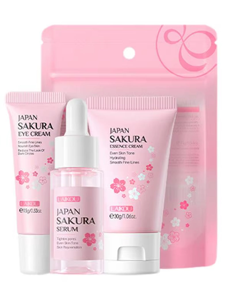 Sakura Facial Skin Care Set – Moisturising, Whitening & Anti-Aging Routine