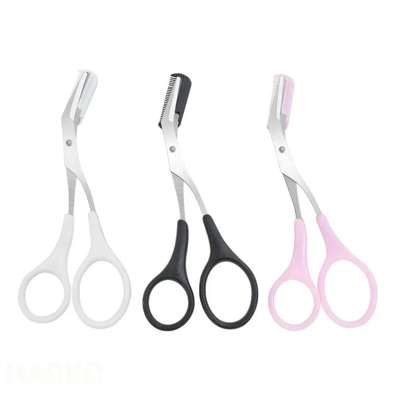 Eyebrow Scissors with Comb – Stainless Steel Precision Trimmer