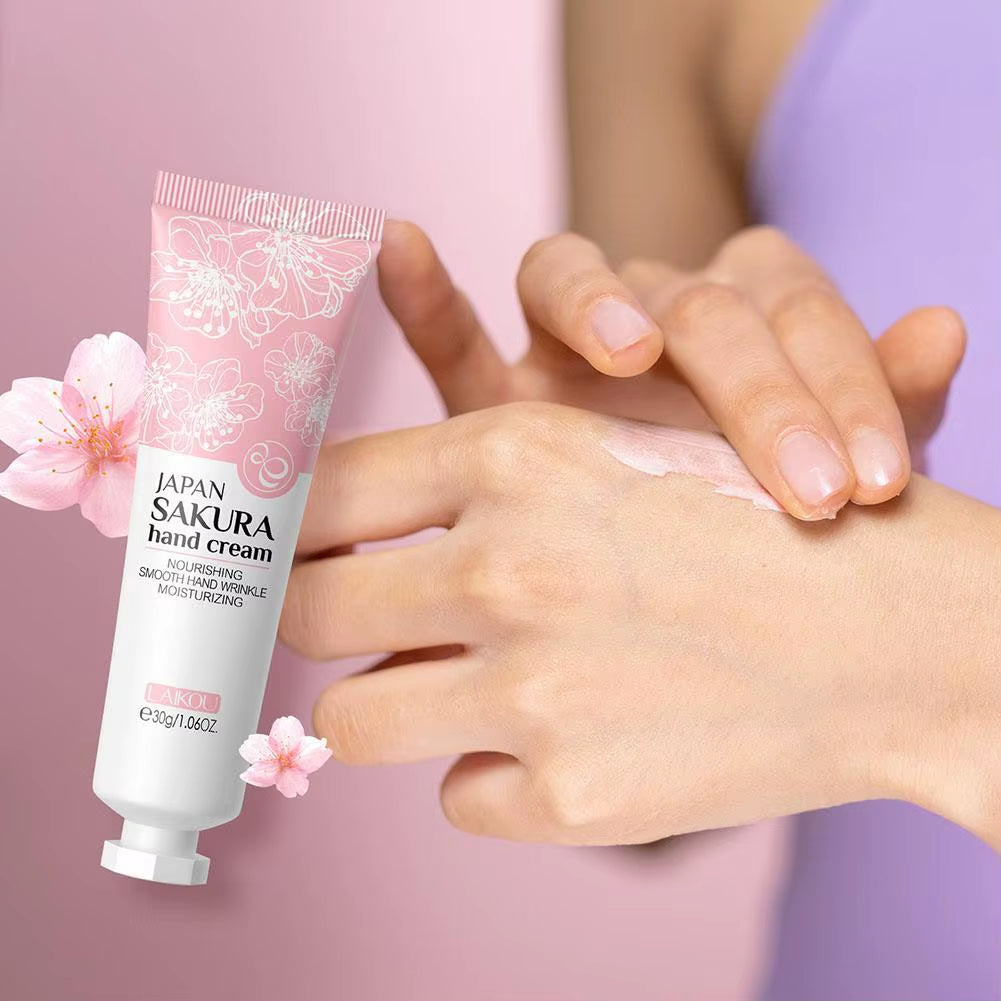 Collagen Sakura Hand Cream – Deep Moisturising & Repair for Dry, Cracked Hands