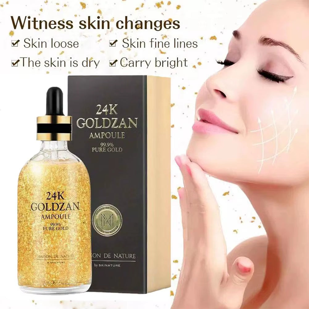 24K Gold & Niacinamide Face Serum – Anti-Ageing & Hydrating Formula