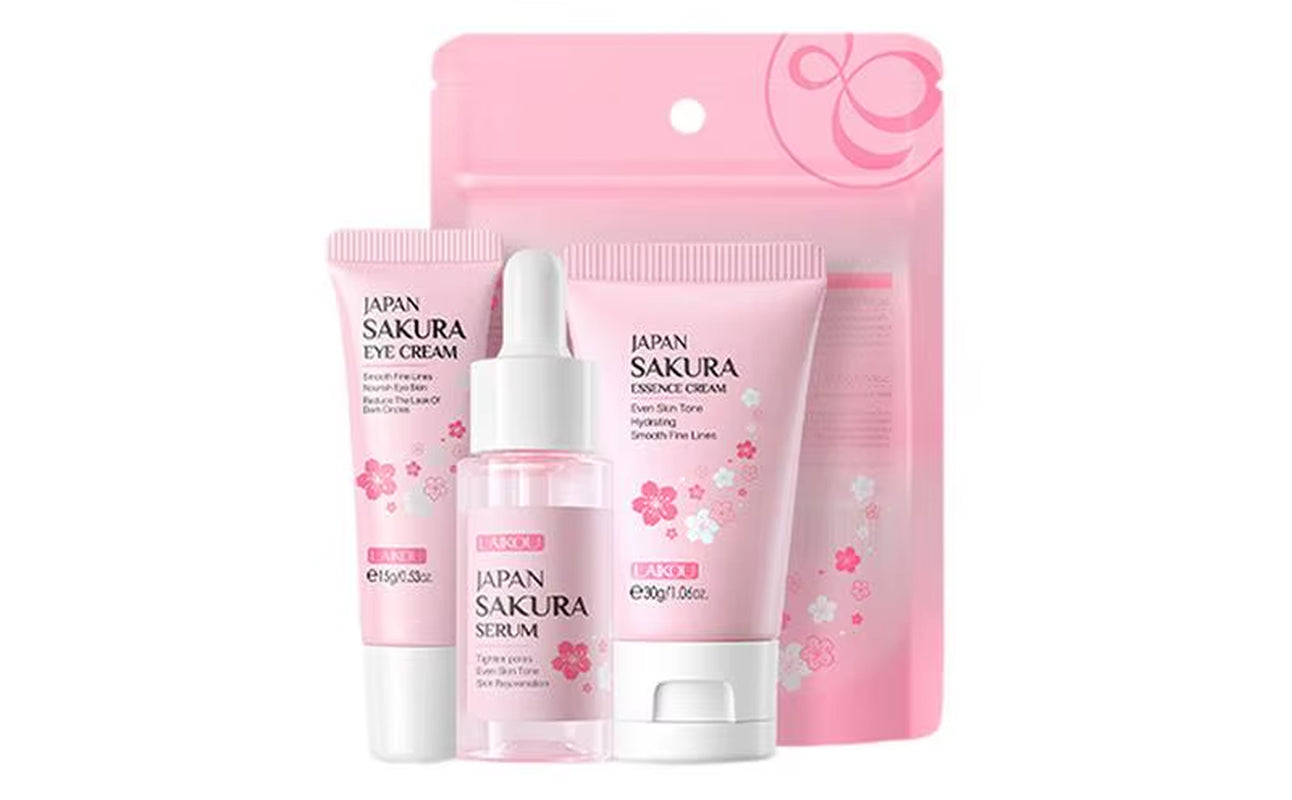 Sakura Facial Skin Care Set – Moisturising, Whitening & Anti-Aging Routine
