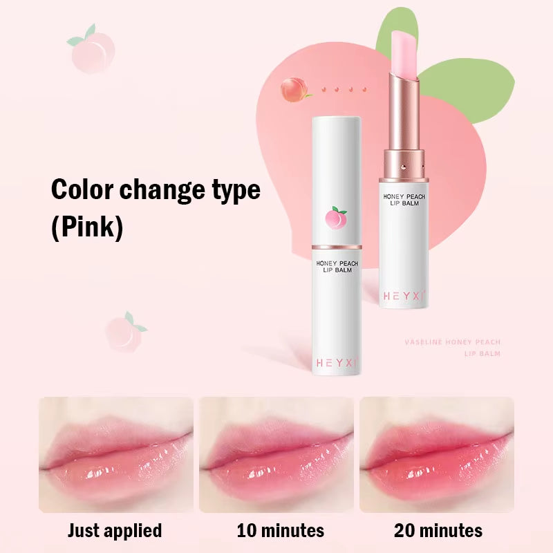 Honey Peach Colour-Changing Lip Balm – Hydrating, Plumping & Nourishing Lip Care