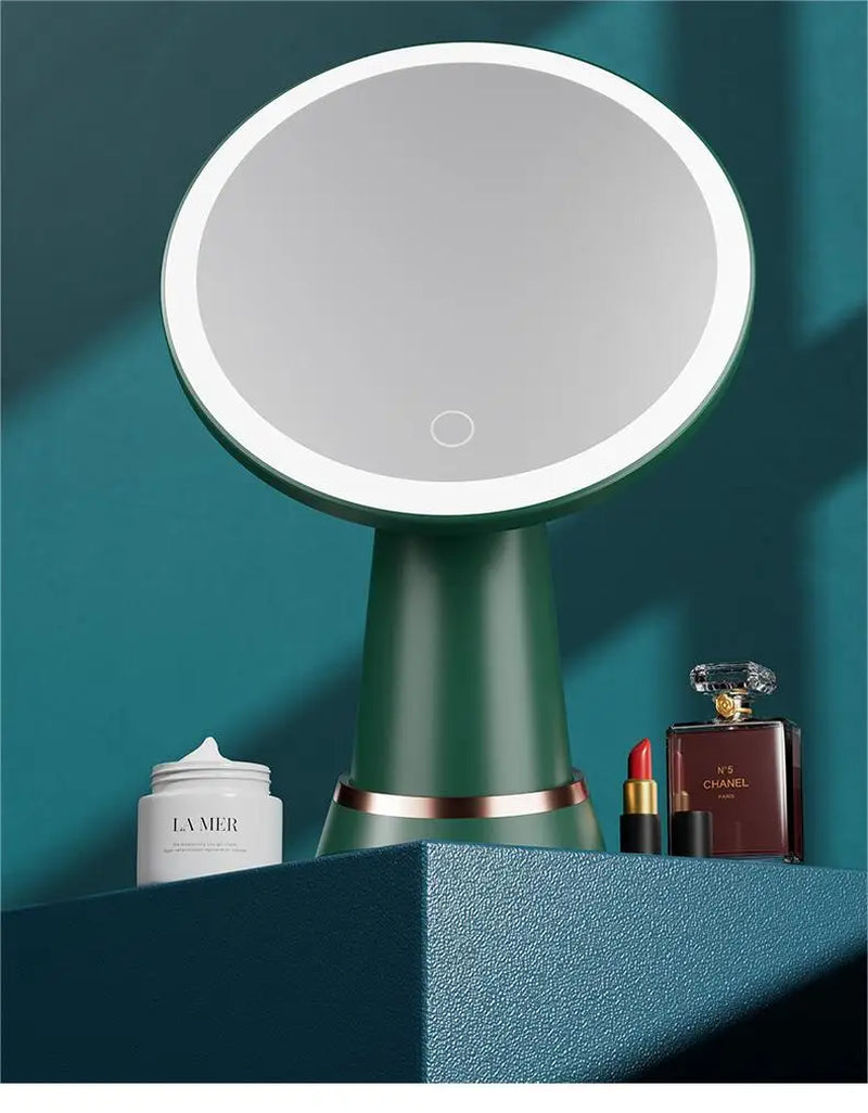 LED Beauty Mirror with Stand – 3 Light Settings & Touch Sensor