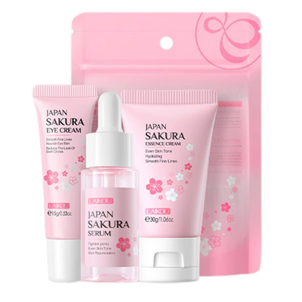 Sakura Facial Skin Care Set – Moisturising, Whitening & Anti-Aging Routine