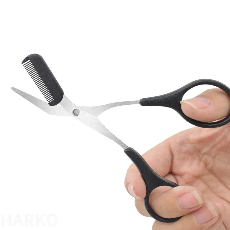 Eyebrow Scissors with Comb – Stainless Steel Precision Trimmer