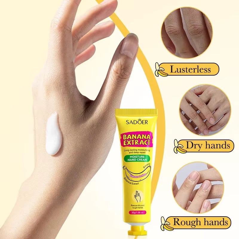 Banana Anti-Crack Hand Cream – Moisturizing, Repairing & Nourishing Winter Care