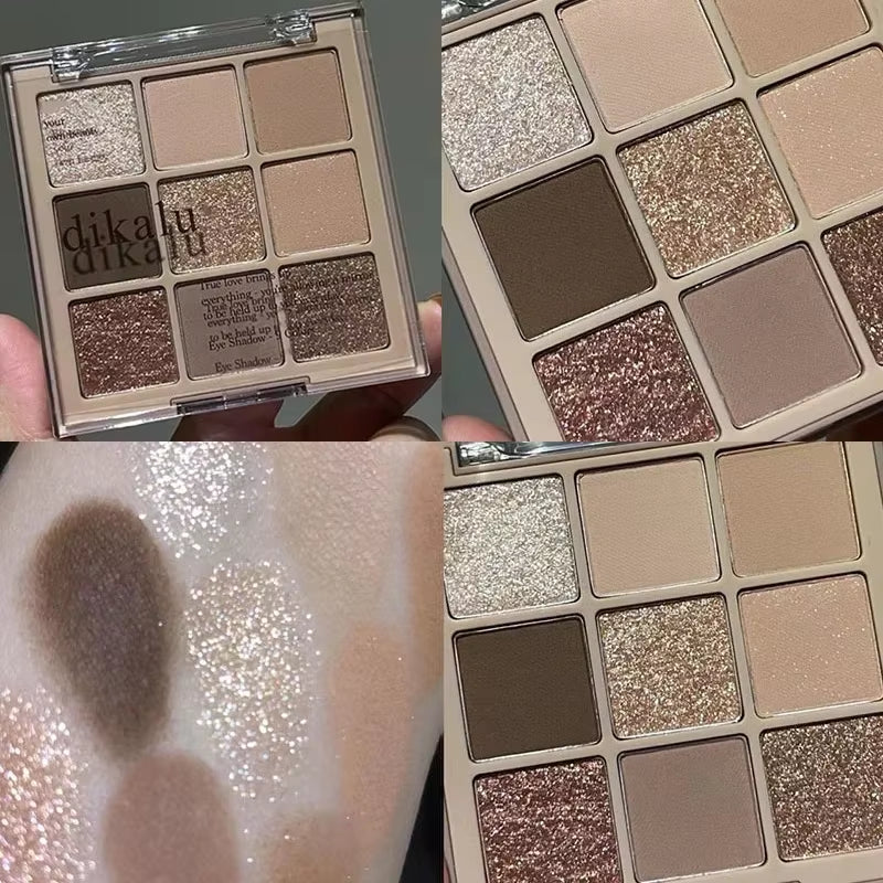 Knitted Design Eyeshadow Palette – Pink Tones, Matte & Shimmer Finish