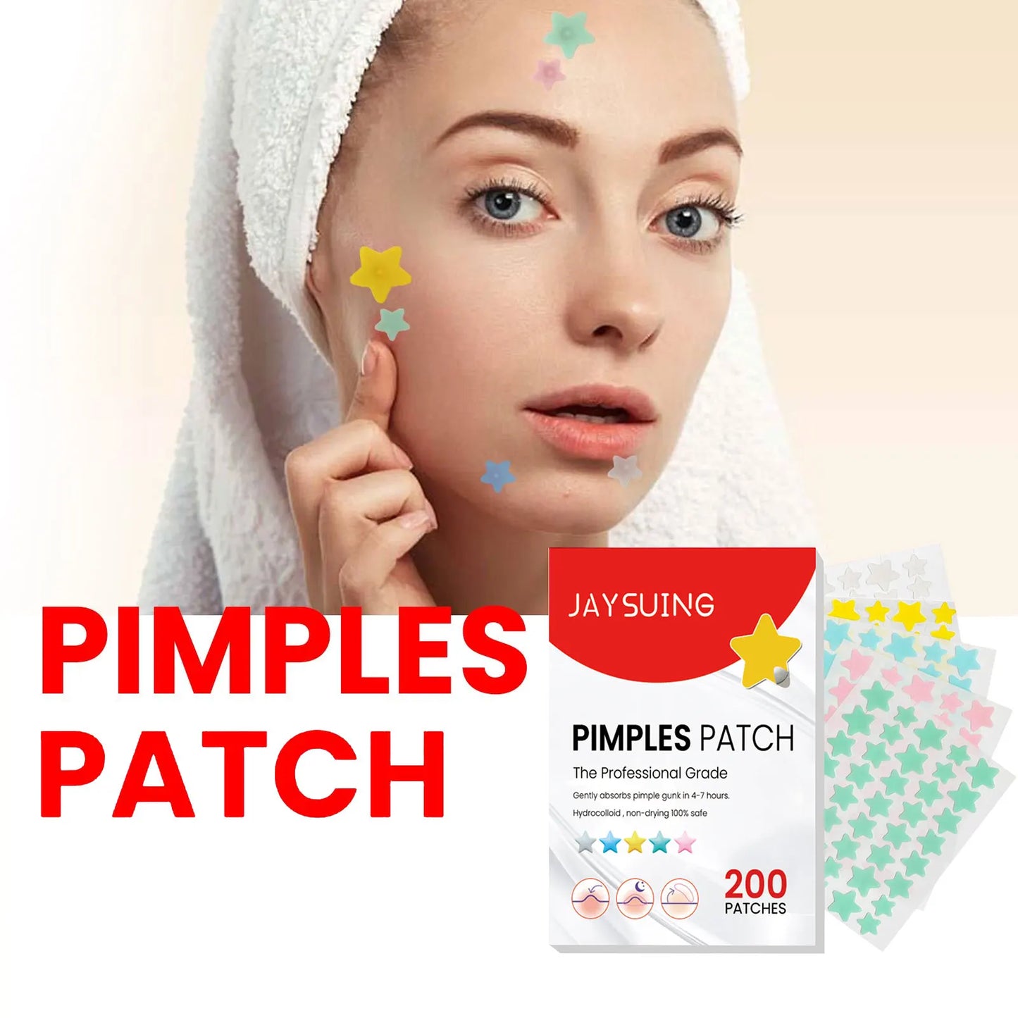 Acne Pimple Patches – Waterproof, Gentle & Non-Irritating Spot Treatment