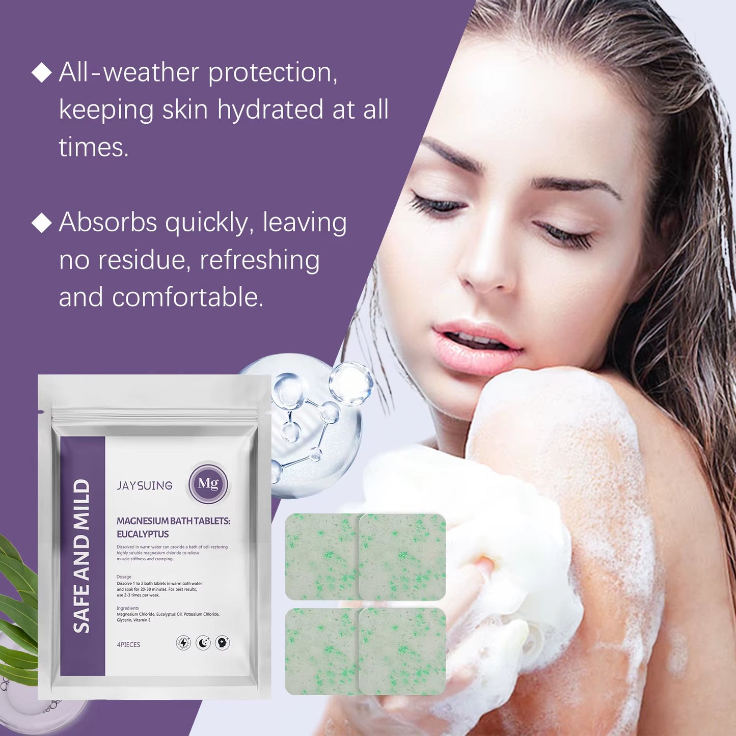 Aromatherapy Shower Steamers – Stress Relief, Moisturising & Nourishing Nighttime Shower Tablets