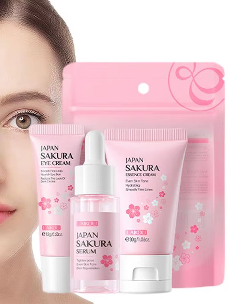 Sakura Facial Skin Care Set – Moisturising, Whitening & Anti-Aging Routine