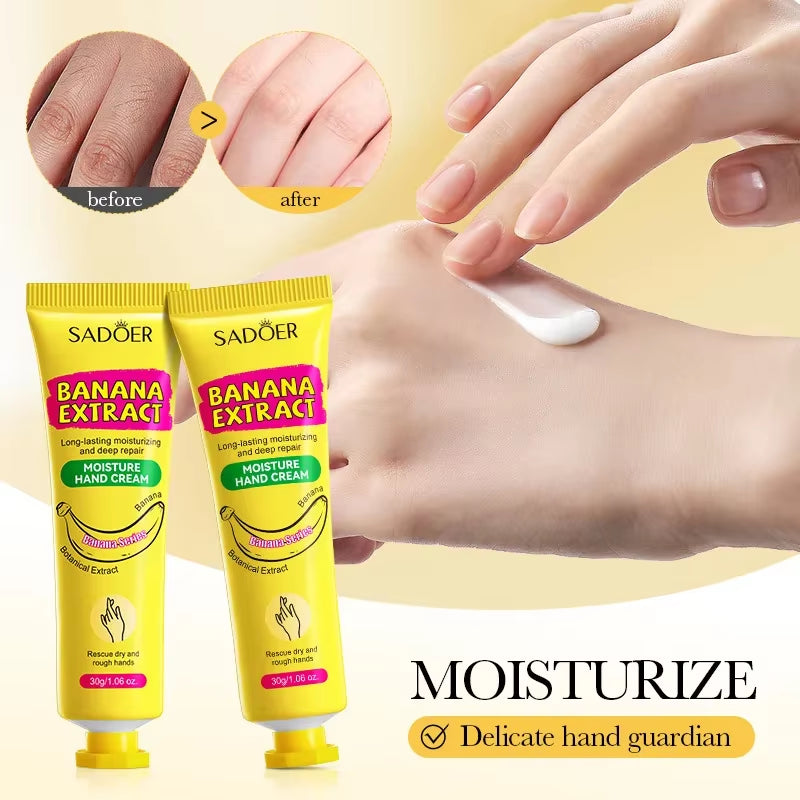 Banana Anti-Crack Hand Cream – Moisturizing, Repairing & Nourishing Winter Care