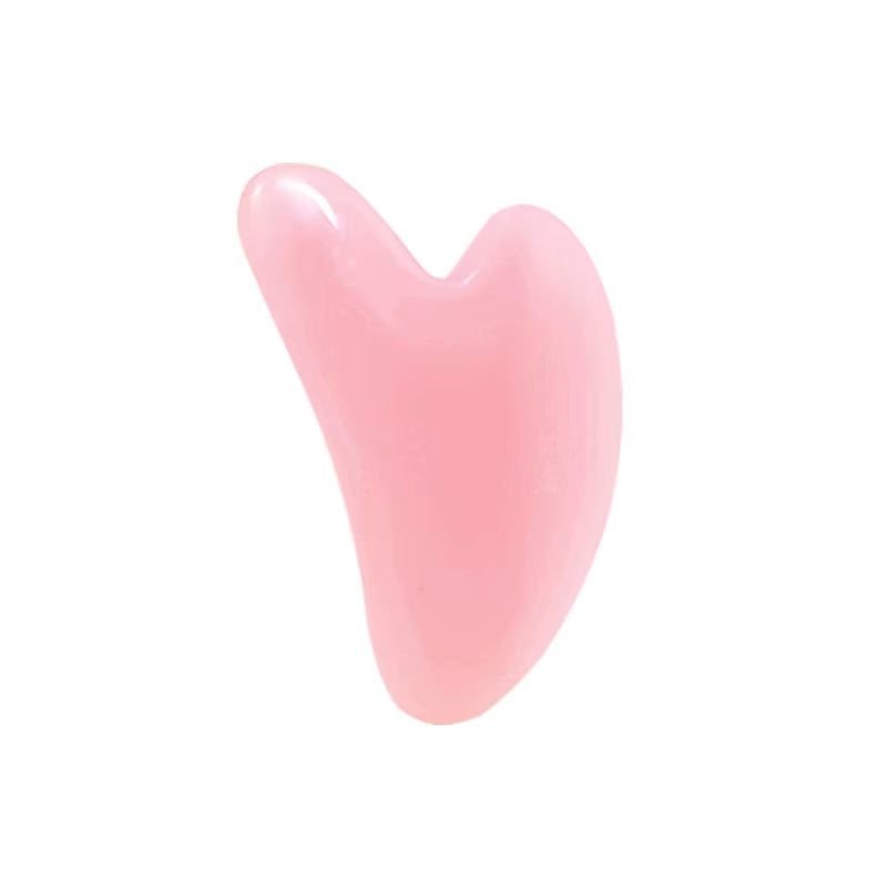 Double-Head Facial & Body Massager Roller – Heart-Shaped Beauty Stick, Pink